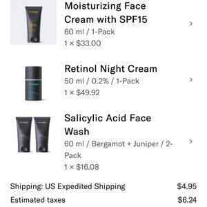 GEOLOGIE . Face care products. Brand new